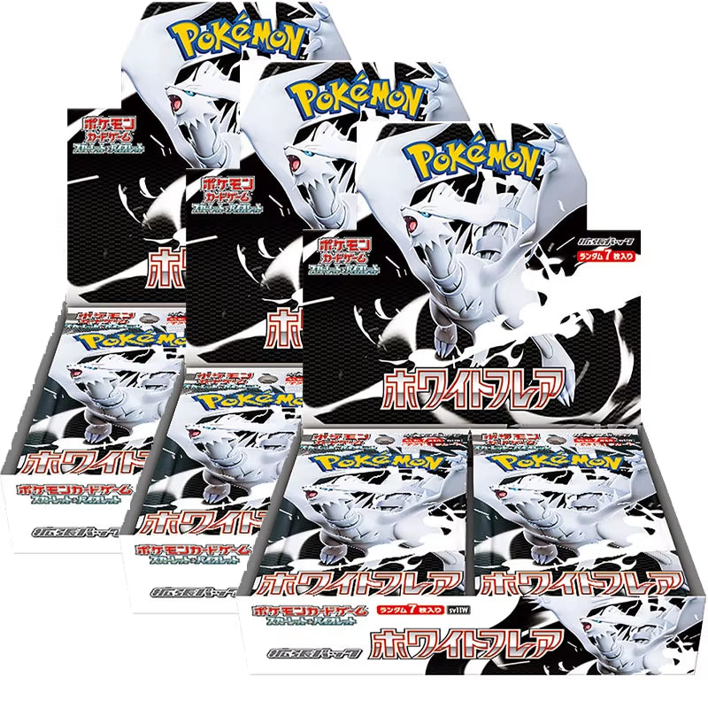 In Stock 100% Original Japanese Cards SV11 Black Bolt White Flare Booster Box Display Hanging Box Competition Game Gifts