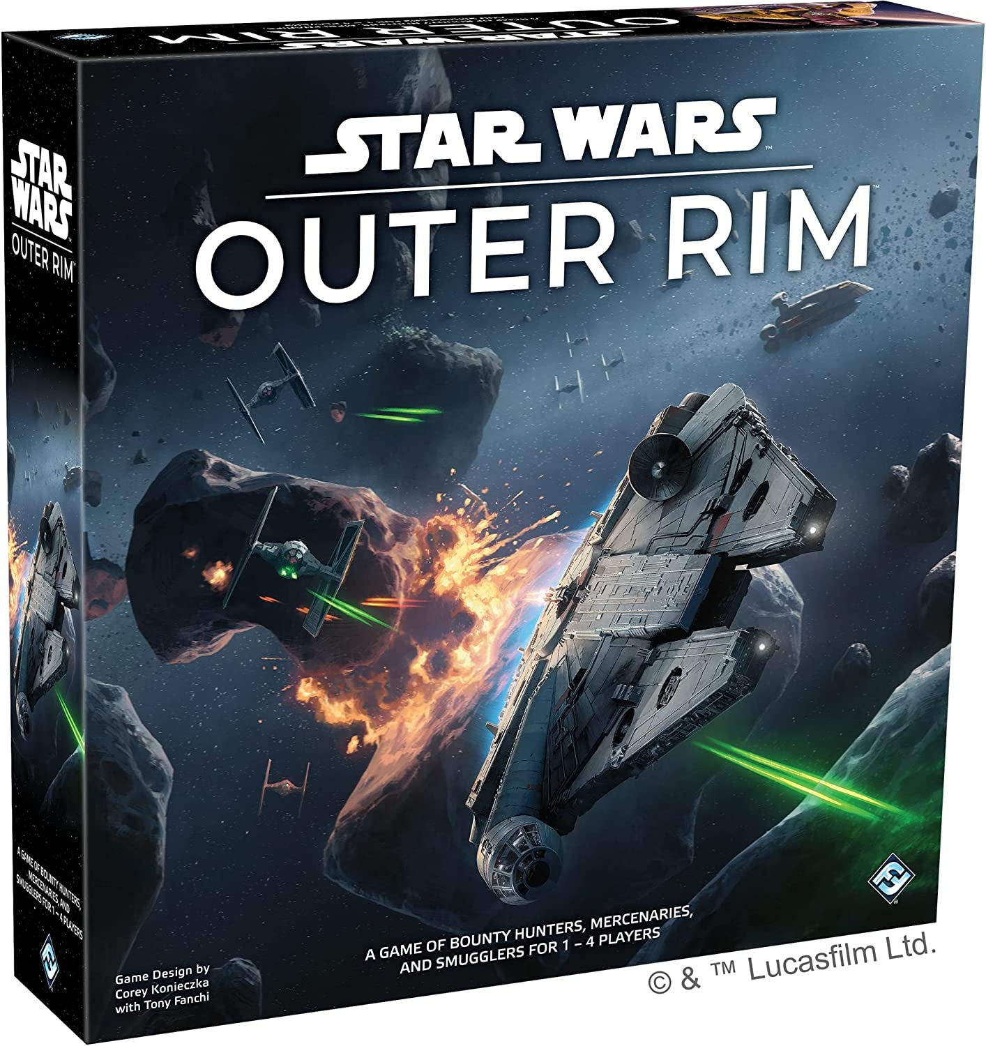 Star Wars Outer Rim Board Game - Strategy Game, Fun Family Adventure for Kids & Adults, Ages 14+, 1-4 Players, 3-4 Hour Playtime