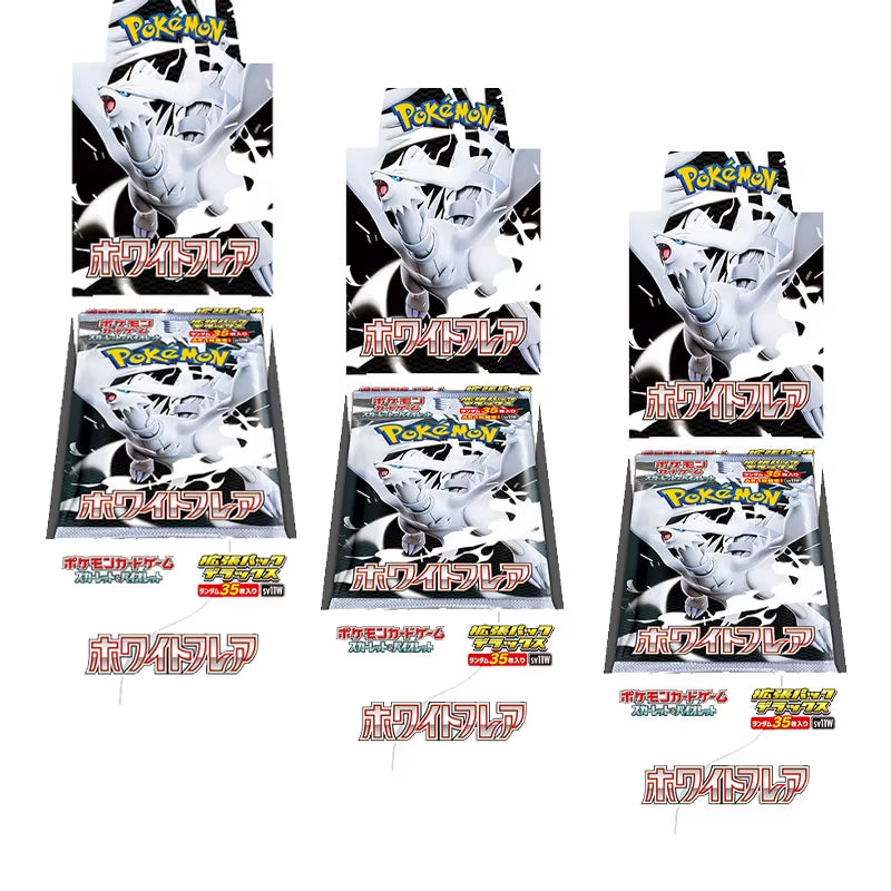 In Stock 100% Original Japanese Cards SV11 Black Bolt White Flare Booster Box Display Hanging Box Competition Game Gifts