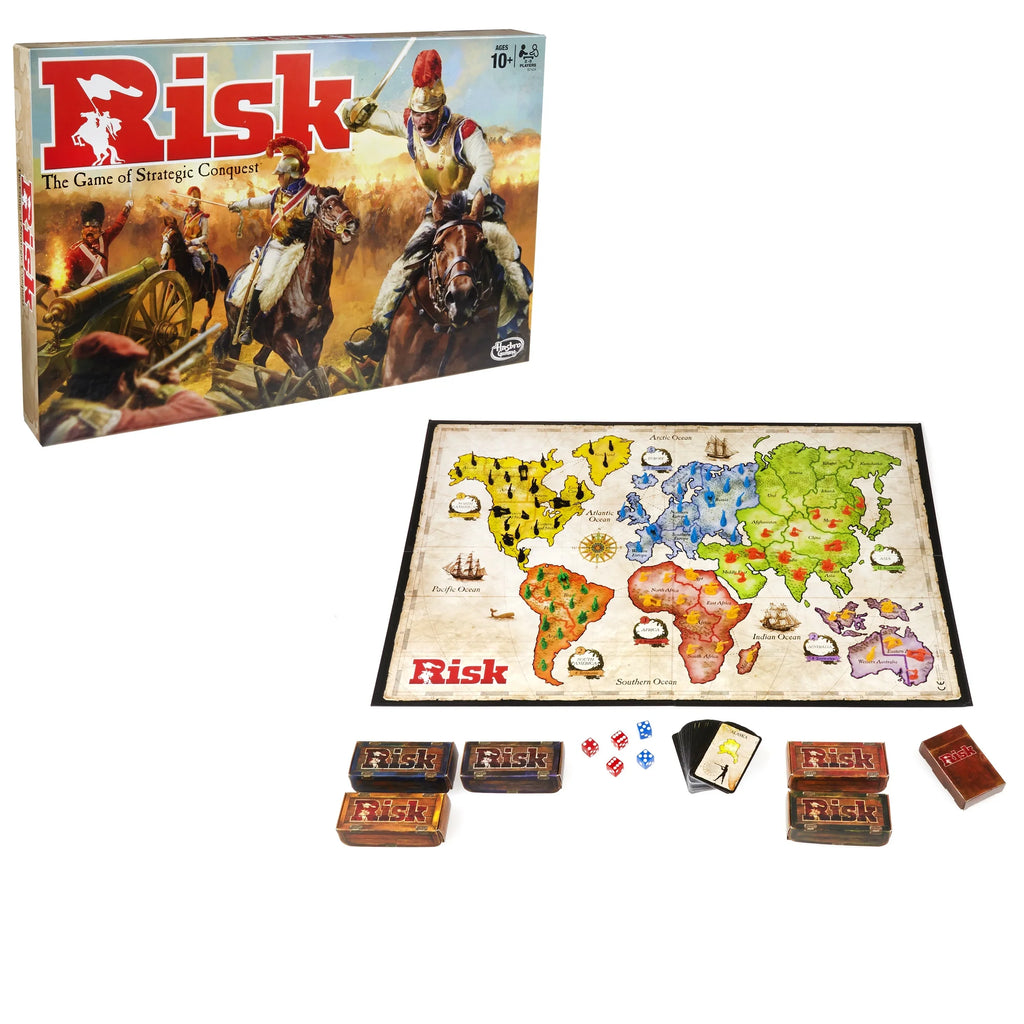 Risk Board Game, Strategy Games, War Board Games for Adults and Family, 2-5 Players, Ages 10+