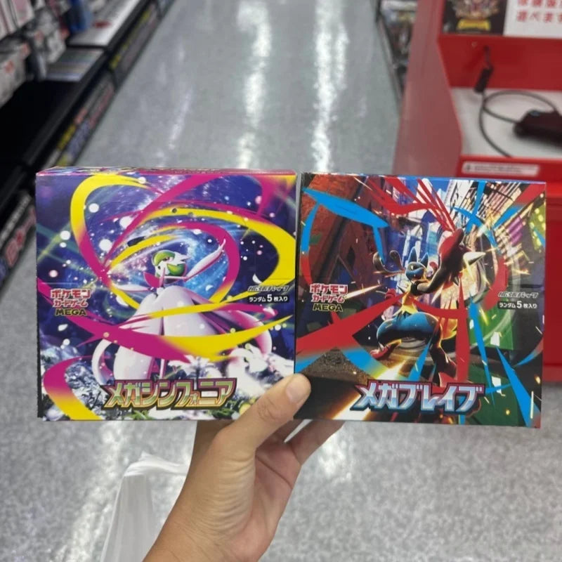 100% Original Pokes Card Japanese Version Ptcg M1S M1L Mega Evolution Supplement Pack Whole Box Lilyai Collection Birthday Gifts