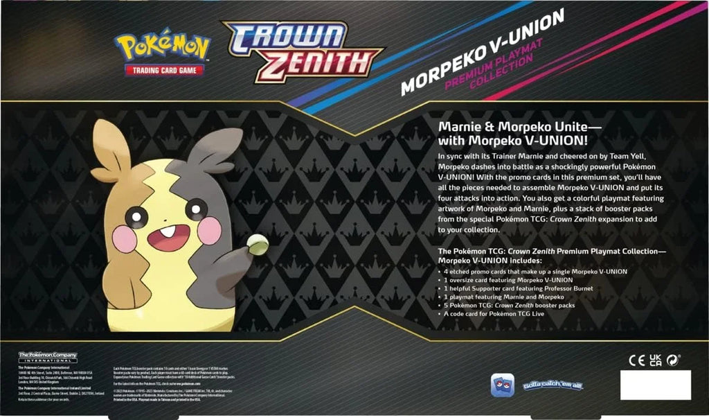 Trading Card Games Crown Zenith Premium Playmat Collection - Morpeko V-Union