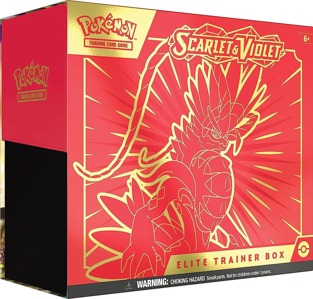 Trading Card Game: Scarlet & Violet Elite Trainer Box - Easy to Play (Red or Purple)